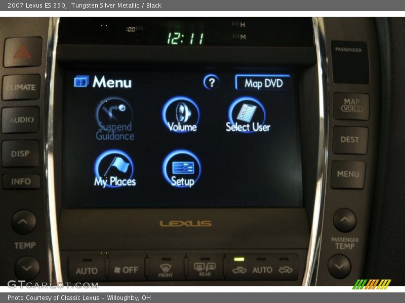 Tungsten Silver Metallic / Black 2007 Lexus ES 350