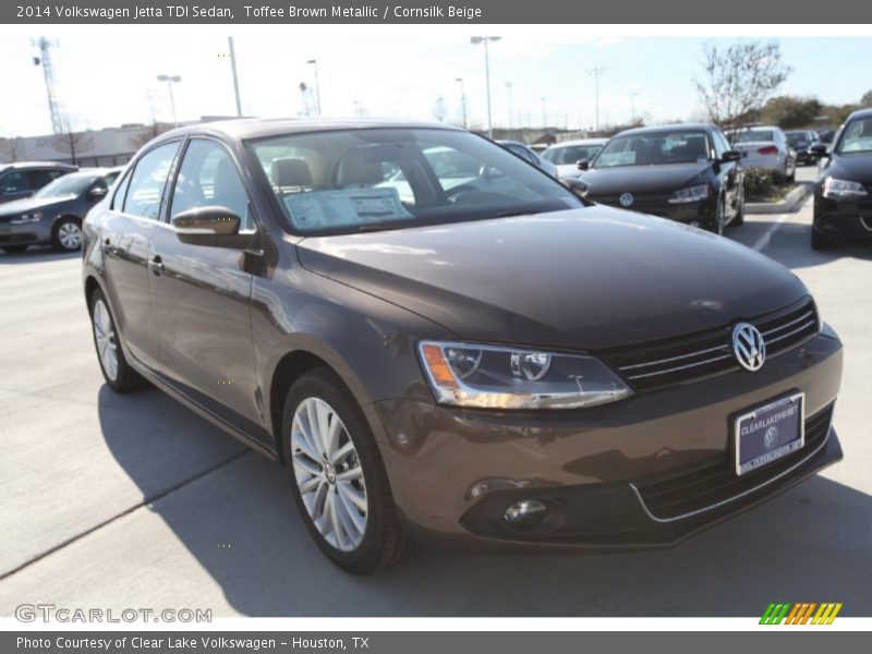 Toffee Brown Metallic / Cornsilk Beige 2014 Volkswagen Jetta TDI Sedan