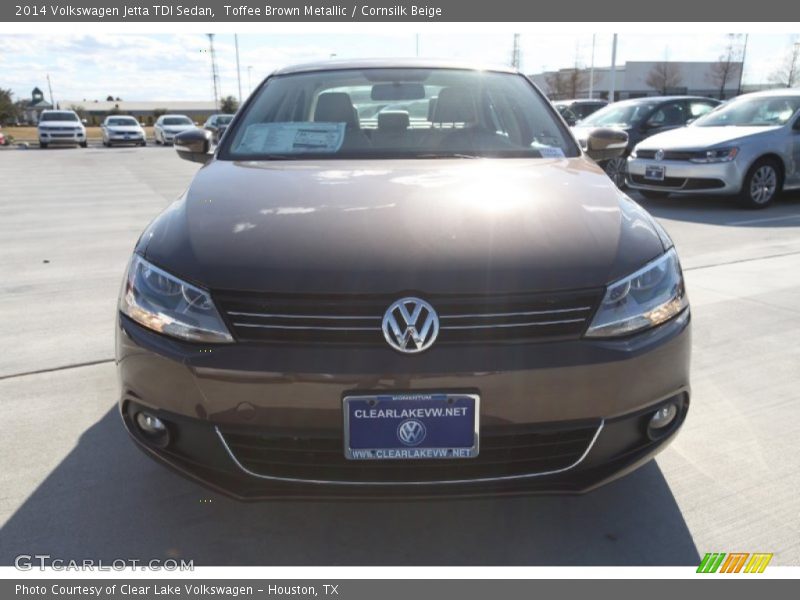Toffee Brown Metallic / Cornsilk Beige 2014 Volkswagen Jetta TDI Sedan