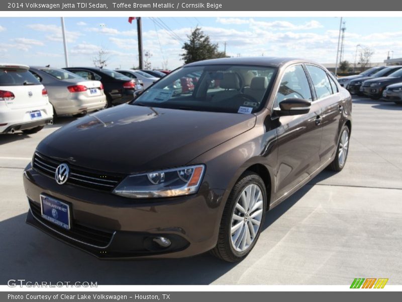 Toffee Brown Metallic / Cornsilk Beige 2014 Volkswagen Jetta TDI Sedan