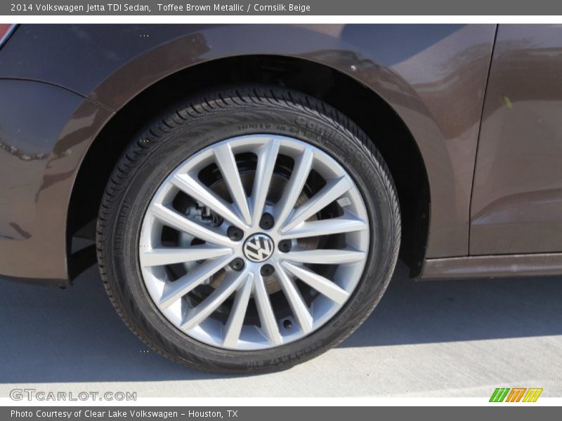 Toffee Brown Metallic / Cornsilk Beige 2014 Volkswagen Jetta TDI Sedan