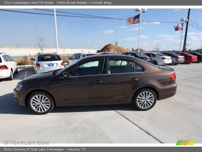 Toffee Brown Metallic / Cornsilk Beige 2014 Volkswagen Jetta TDI Sedan