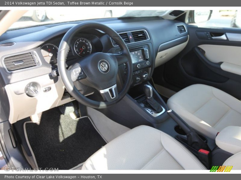 Toffee Brown Metallic / Cornsilk Beige 2014 Volkswagen Jetta TDI Sedan