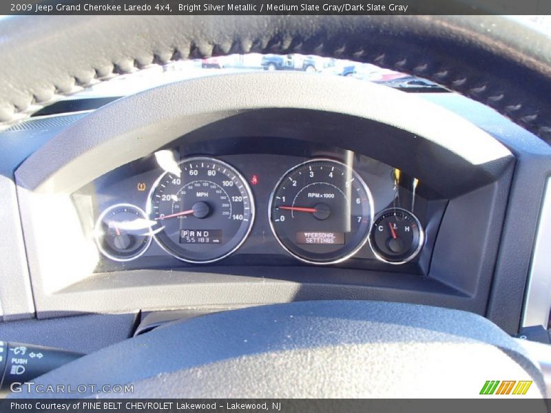 Bright Silver Metallic / Medium Slate Gray/Dark Slate Gray 2009 Jeep Grand Cherokee Laredo 4x4