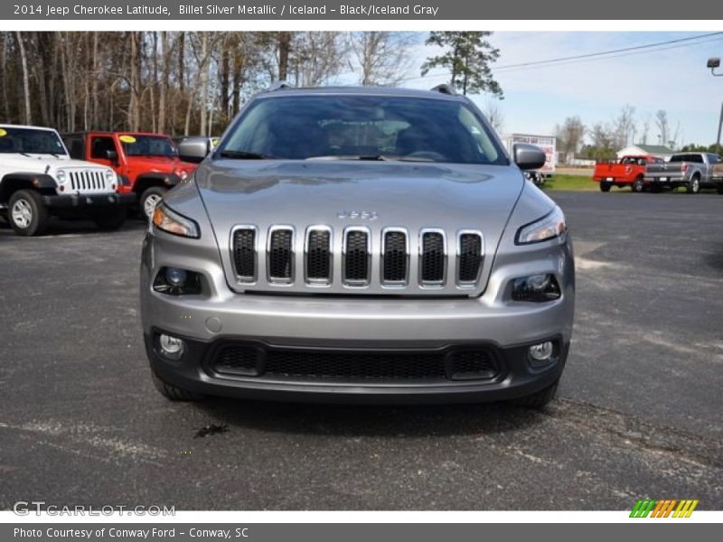 Billet Silver Metallic / Iceland - Black/Iceland Gray 2014 Jeep Cherokee Latitude