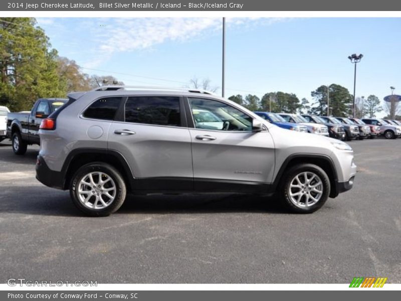 Billet Silver Metallic / Iceland - Black/Iceland Gray 2014 Jeep Cherokee Latitude