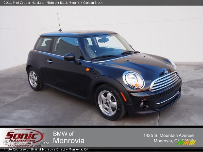 Midnight Black Metallic / Carbon Black 2011 Mini Cooper Hardtop