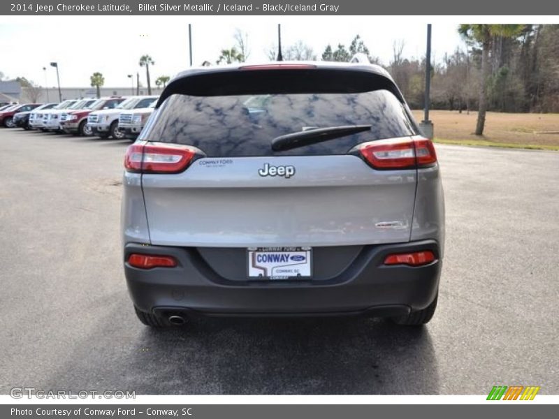 Billet Silver Metallic / Iceland - Black/Iceland Gray 2014 Jeep Cherokee Latitude