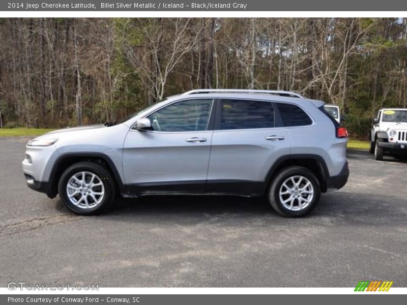 Billet Silver Metallic / Iceland - Black/Iceland Gray 2014 Jeep Cherokee Latitude