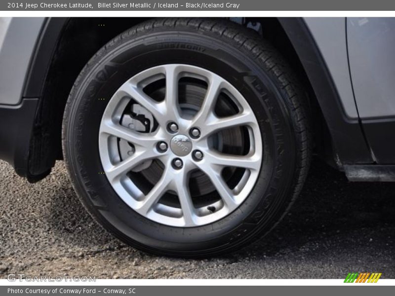 Billet Silver Metallic / Iceland - Black/Iceland Gray 2014 Jeep Cherokee Latitude