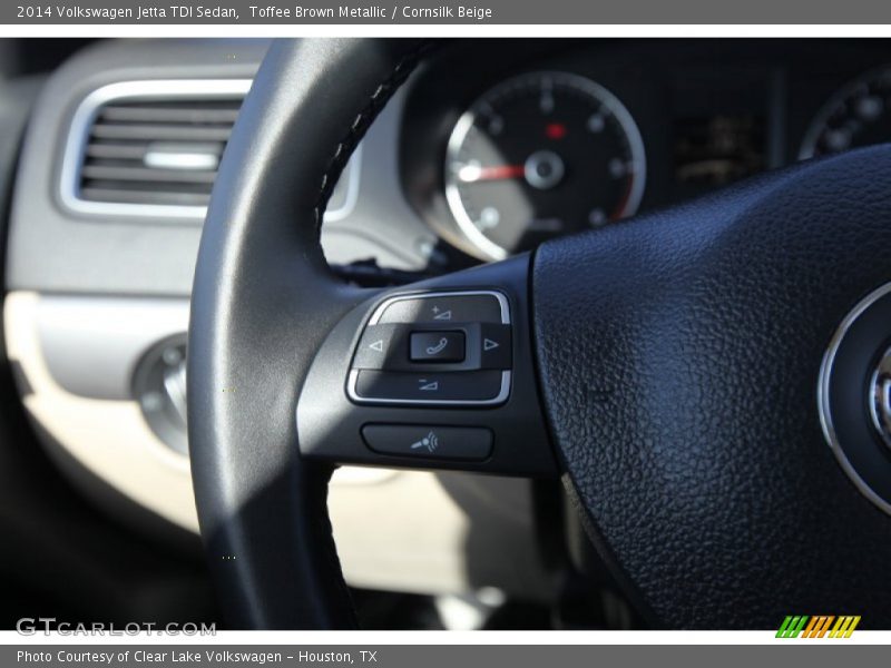 Toffee Brown Metallic / Cornsilk Beige 2014 Volkswagen Jetta TDI Sedan