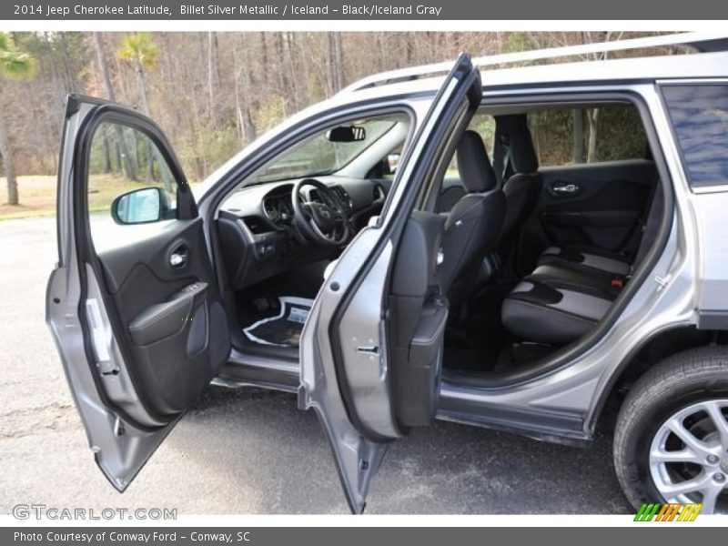 Billet Silver Metallic / Iceland - Black/Iceland Gray 2014 Jeep Cherokee Latitude