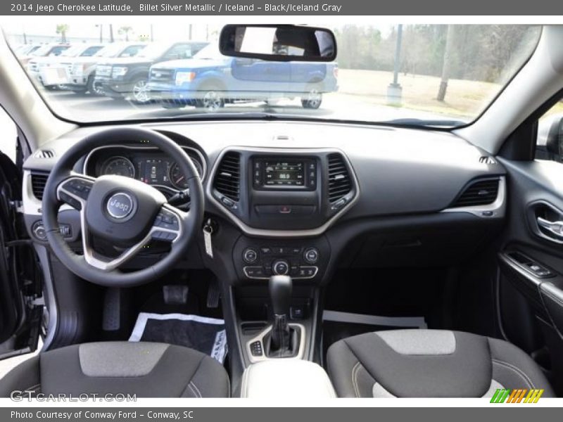 Billet Silver Metallic / Iceland - Black/Iceland Gray 2014 Jeep Cherokee Latitude