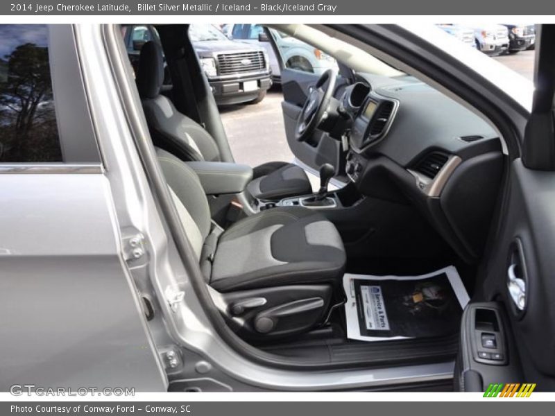 Billet Silver Metallic / Iceland - Black/Iceland Gray 2014 Jeep Cherokee Latitude