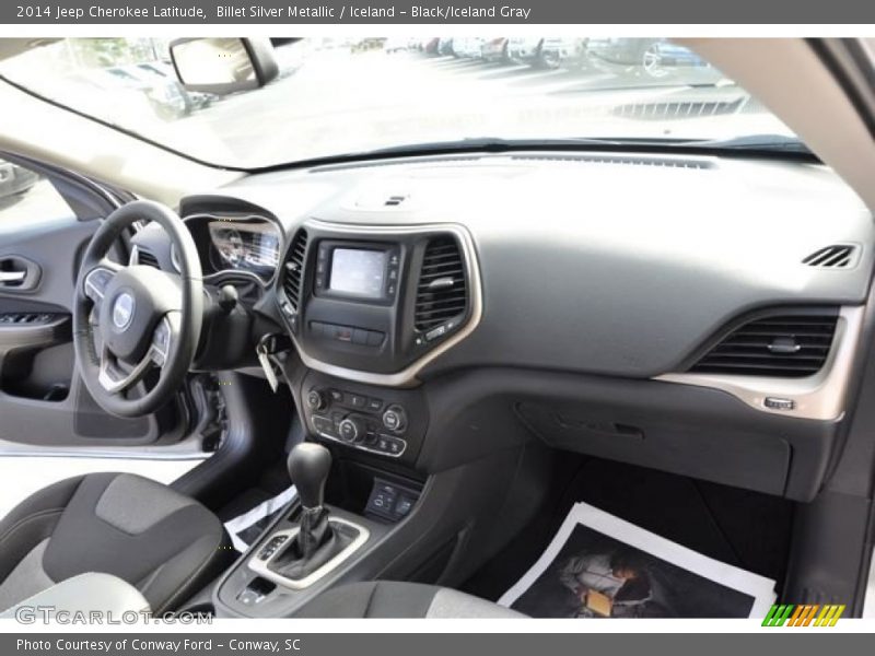 Billet Silver Metallic / Iceland - Black/Iceland Gray 2014 Jeep Cherokee Latitude