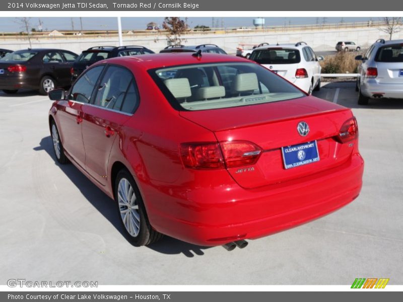 Tornado Red / Cornsilk Beige 2014 Volkswagen Jetta TDI Sedan