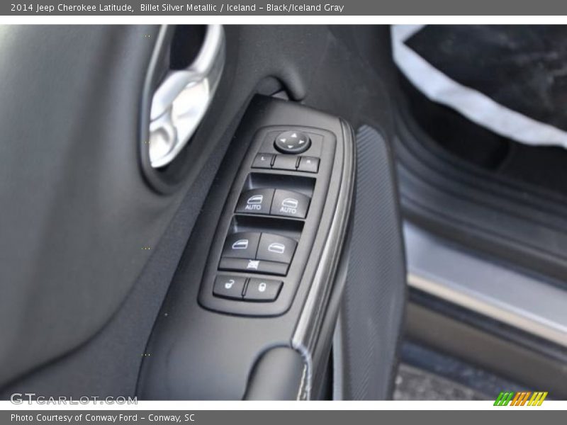 Billet Silver Metallic / Iceland - Black/Iceland Gray 2014 Jeep Cherokee Latitude