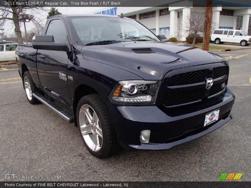 True Blue Pearl / R/T Black 2013 Ram 1500 R/T Regular Cab