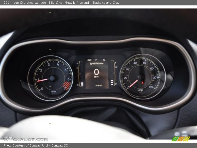 Billet Silver Metallic / Iceland - Black/Iceland Gray 2014 Jeep Cherokee Latitude