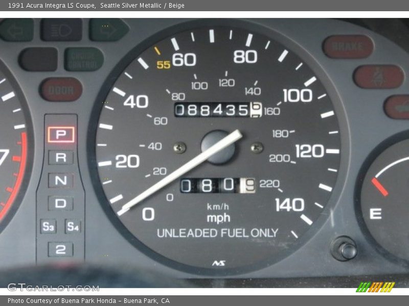  1991 Integra LS Coupe LS Coupe Gauges