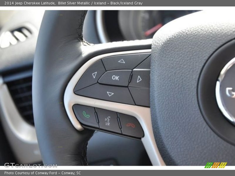Billet Silver Metallic / Iceland - Black/Iceland Gray 2014 Jeep Cherokee Latitude