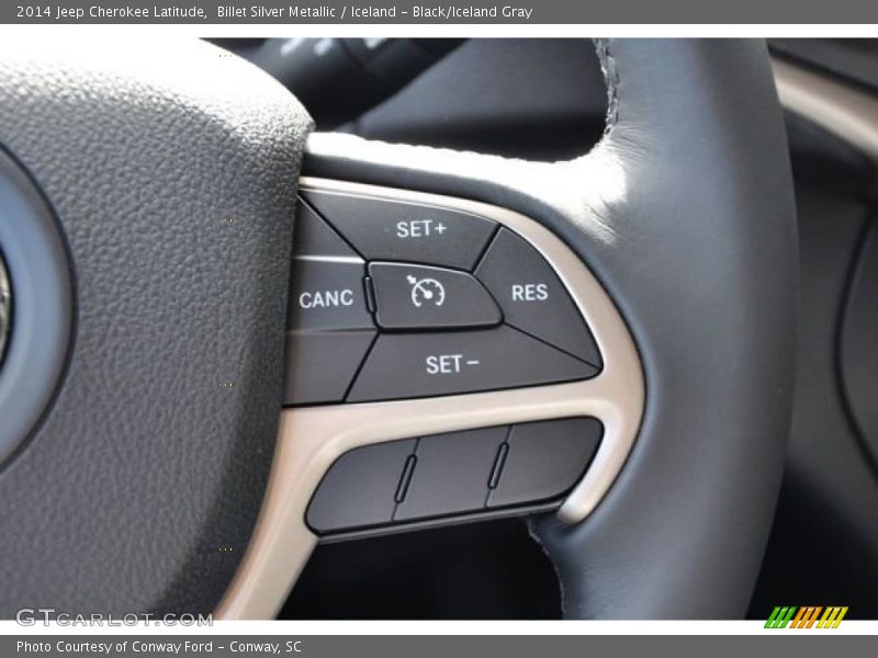 Billet Silver Metallic / Iceland - Black/Iceland Gray 2014 Jeep Cherokee Latitude