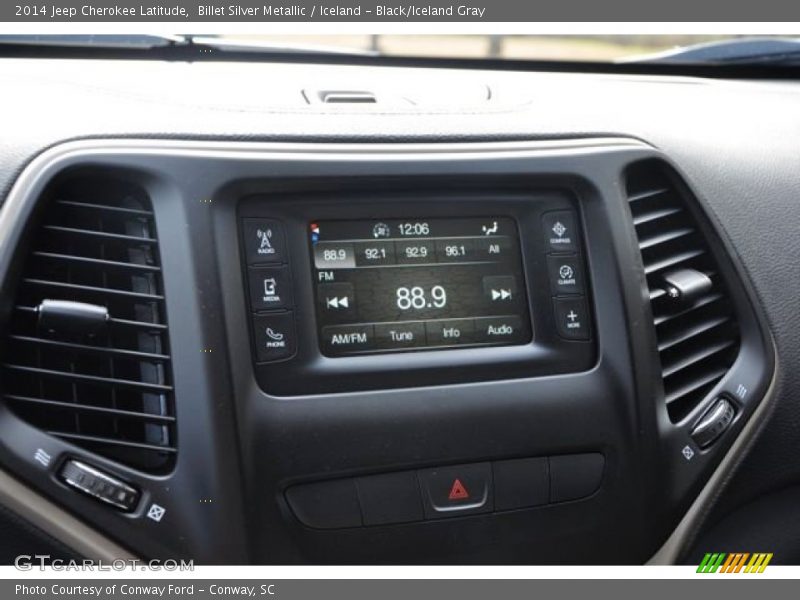 Billet Silver Metallic / Iceland - Black/Iceland Gray 2014 Jeep Cherokee Latitude