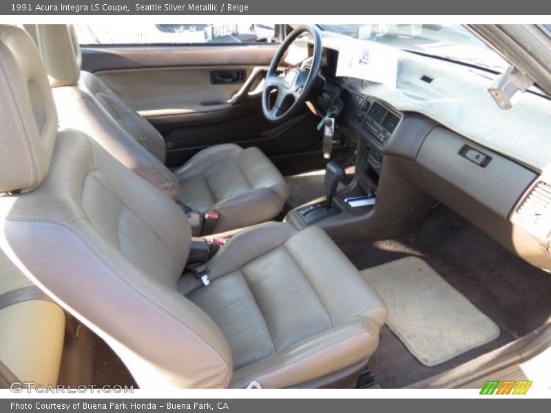 Front Seat of 1991 Integra LS Coupe