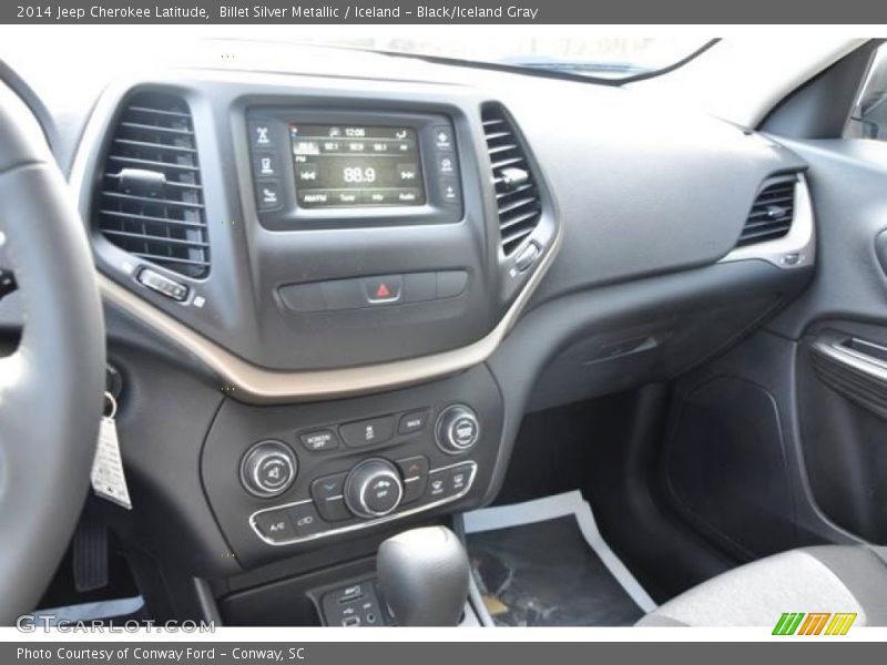 Billet Silver Metallic / Iceland - Black/Iceland Gray 2014 Jeep Cherokee Latitude