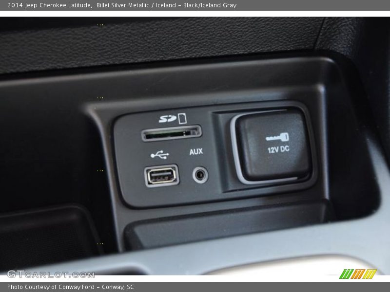 Billet Silver Metallic / Iceland - Black/Iceland Gray 2014 Jeep Cherokee Latitude