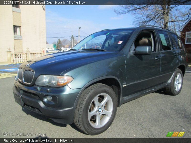 Highland Green Metallic / Truffle Brown 2005 BMW X5 3.0i