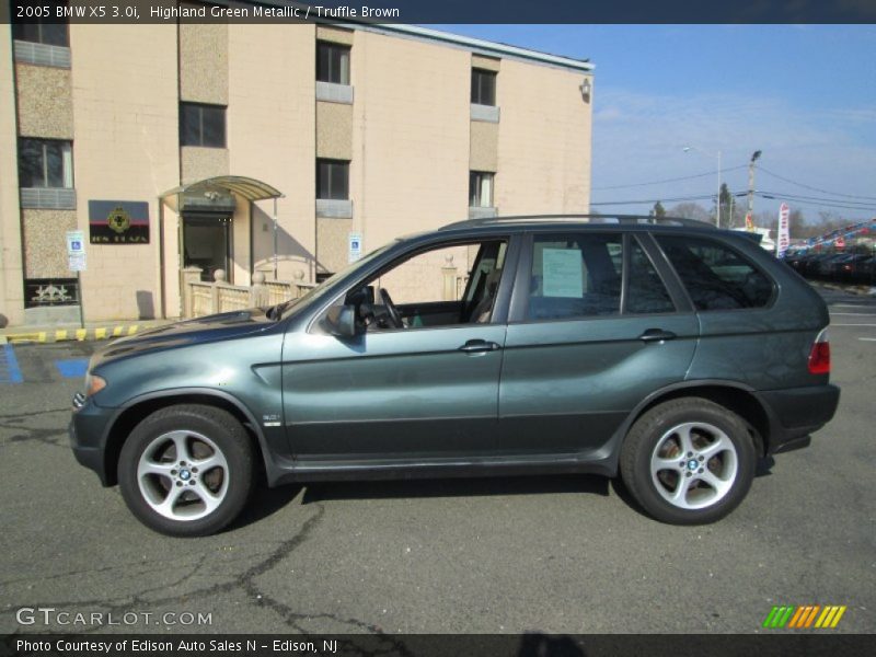 Highland Green Metallic / Truffle Brown 2005 BMW X5 3.0i