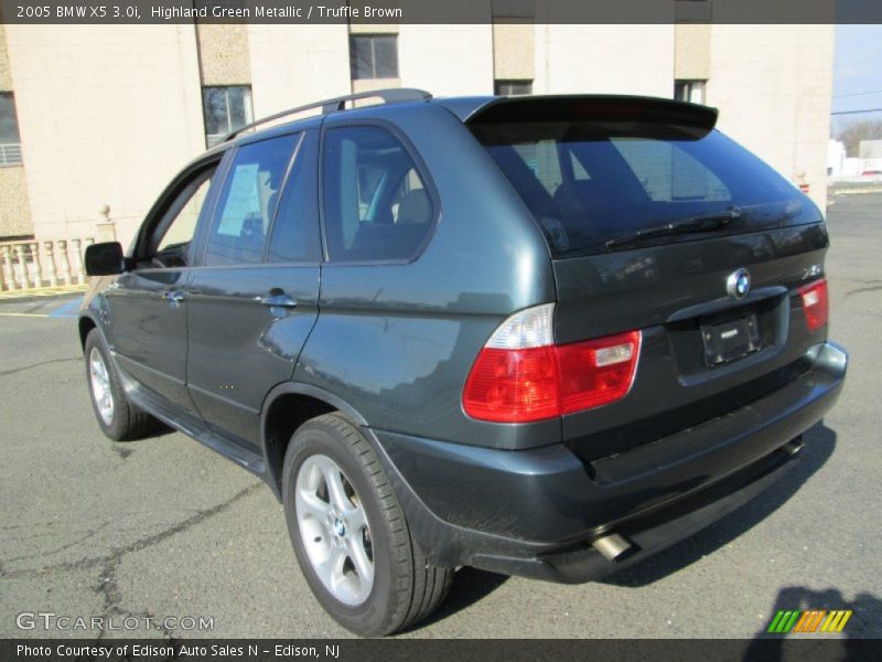Highland Green Metallic / Truffle Brown 2005 BMW X5 3.0i