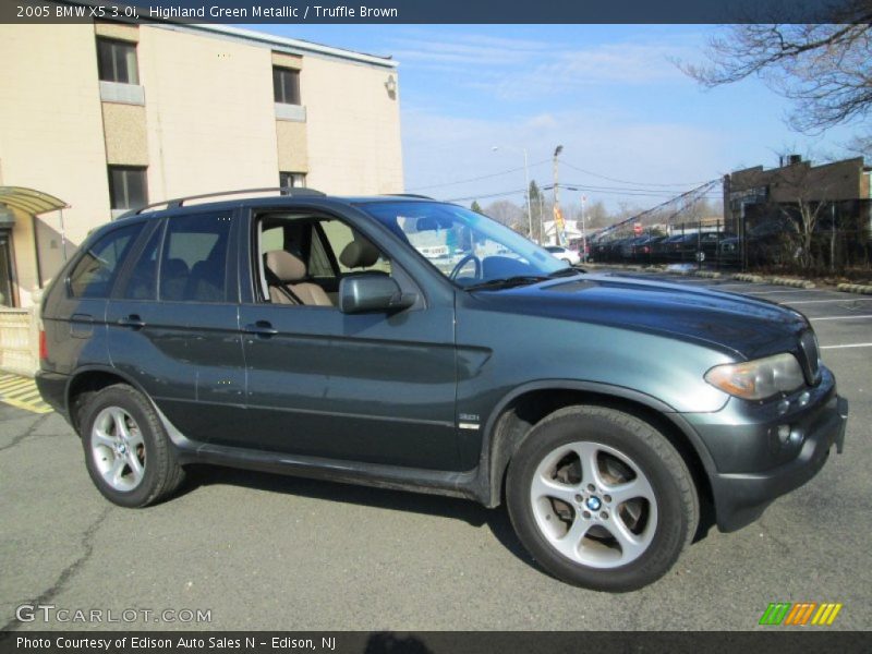Highland Green Metallic / Truffle Brown 2005 BMW X5 3.0i