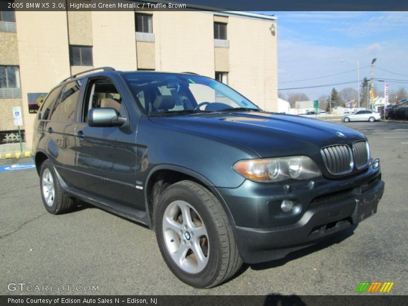 Highland Green Metallic / Truffle Brown 2005 BMW X5 3.0i