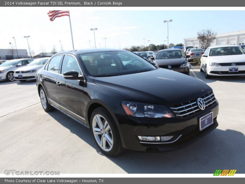 Black / Cornsilk Beige 2014 Volkswagen Passat TDI SEL Premium