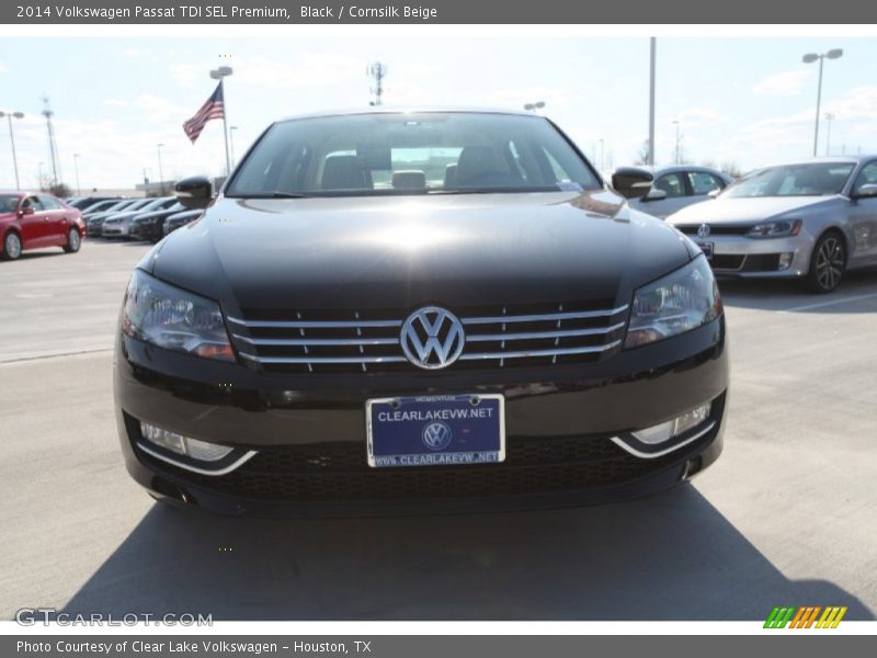 Black / Cornsilk Beige 2014 Volkswagen Passat TDI SEL Premium