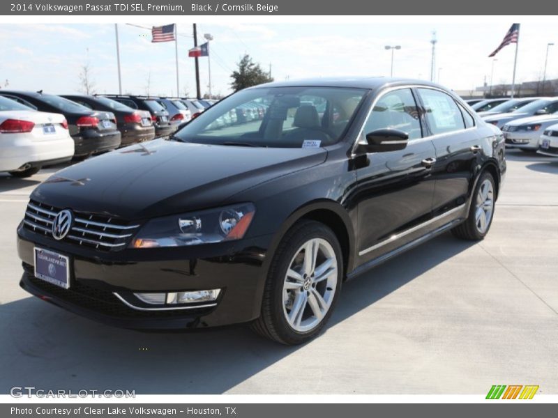 Black / Cornsilk Beige 2014 Volkswagen Passat TDI SEL Premium