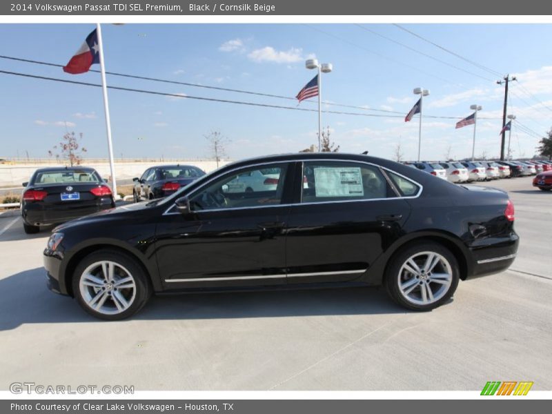 Black / Cornsilk Beige 2014 Volkswagen Passat TDI SEL Premium