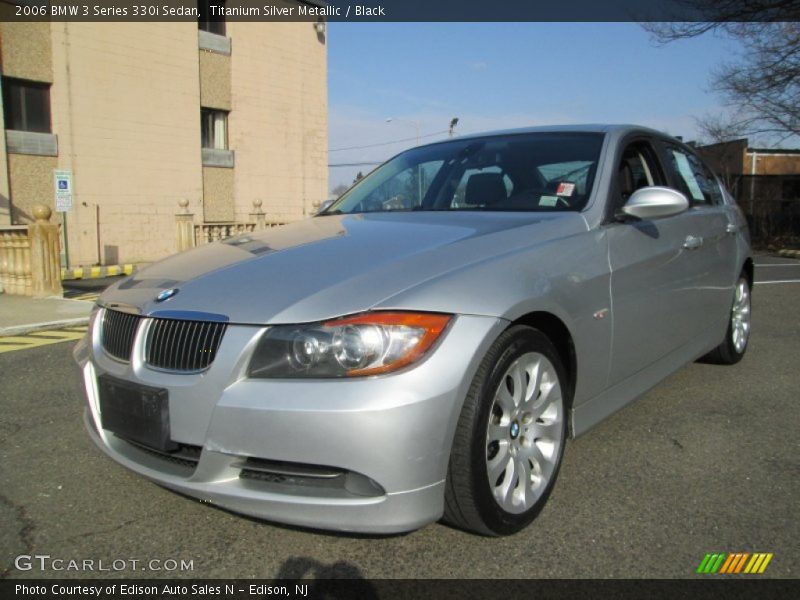 Titanium Silver Metallic / Black 2006 BMW 3 Series 330i Sedan