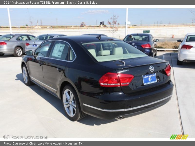 Black / Cornsilk Beige 2014 Volkswagen Passat TDI SEL Premium