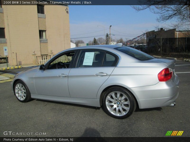 Titanium Silver Metallic / Black 2006 BMW 3 Series 330i Sedan