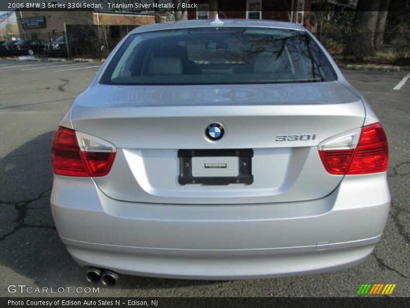 Titanium Silver Metallic / Black 2006 BMW 3 Series 330i Sedan