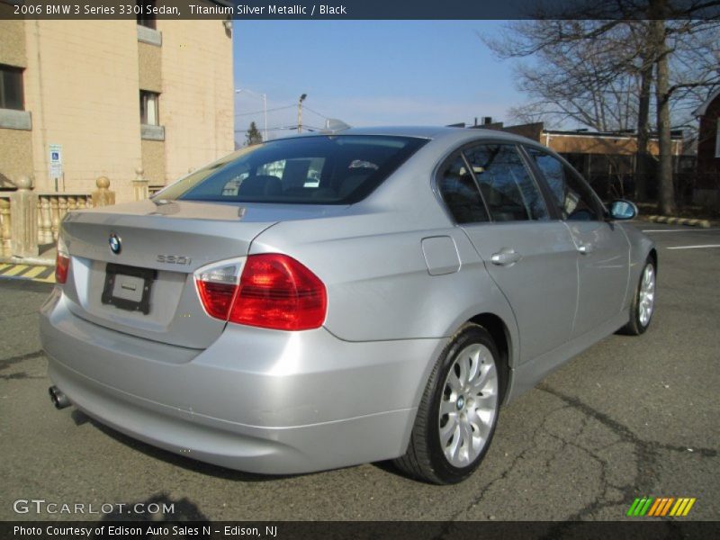 Titanium Silver Metallic / Black 2006 BMW 3 Series 330i Sedan