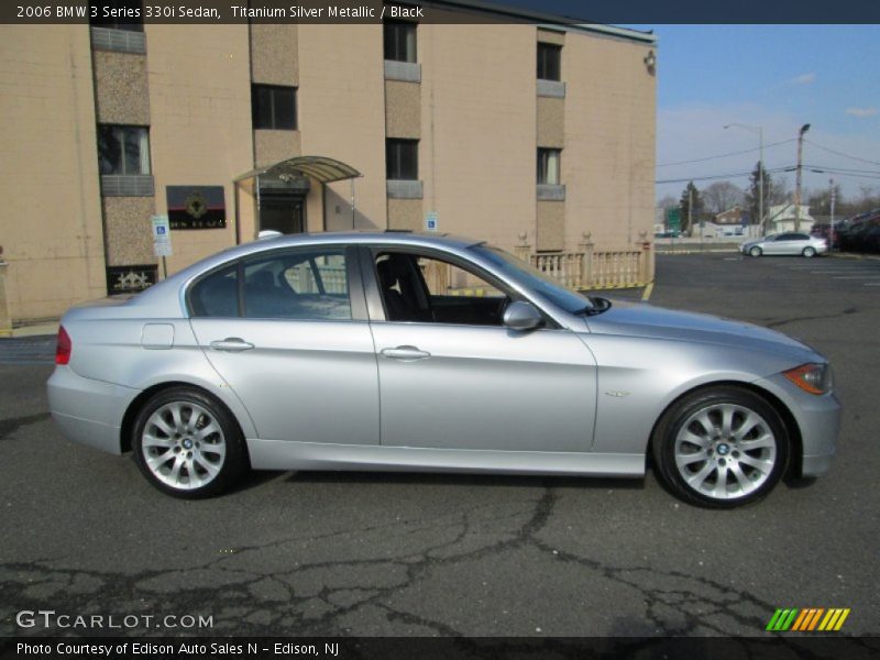 Titanium Silver Metallic / Black 2006 BMW 3 Series 330i Sedan