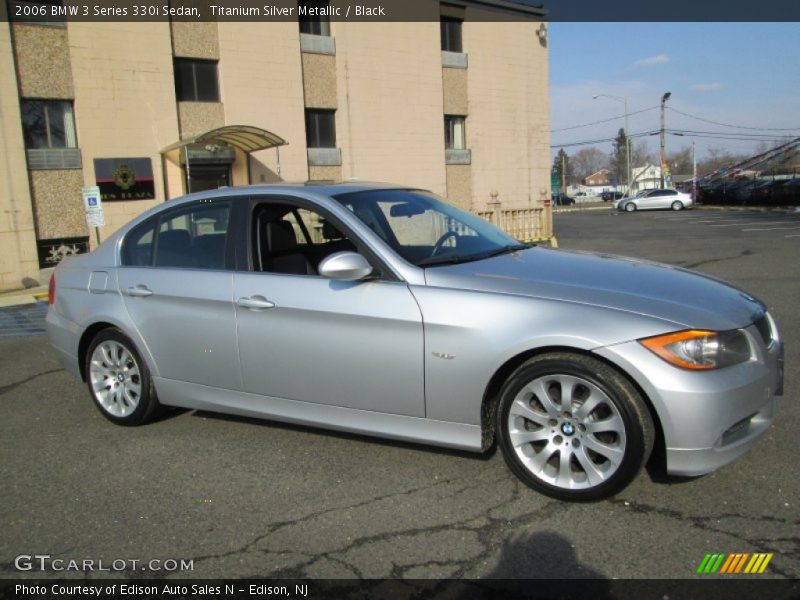 Titanium Silver Metallic / Black 2006 BMW 3 Series 330i Sedan