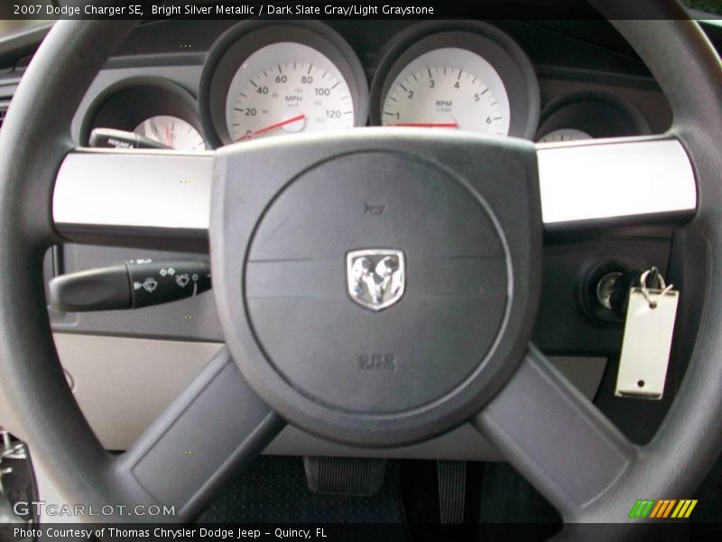 Bright Silver Metallic / Dark Slate Gray/Light Graystone 2007 Dodge Charger SE