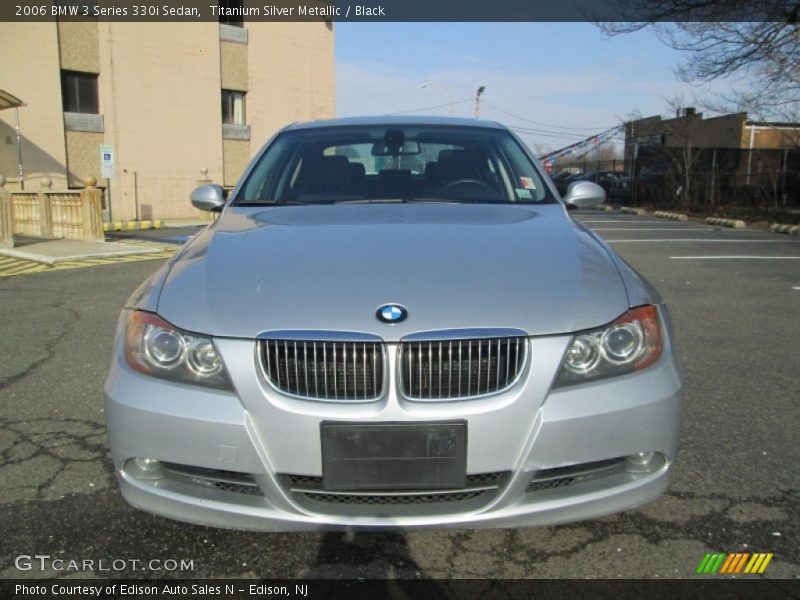 Titanium Silver Metallic / Black 2006 BMW 3 Series 330i Sedan