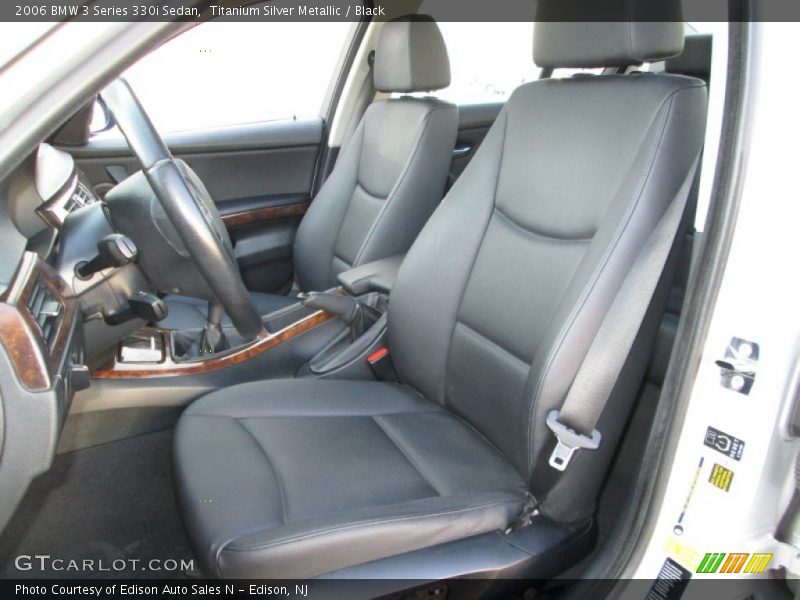 Titanium Silver Metallic / Black 2006 BMW 3 Series 330i Sedan