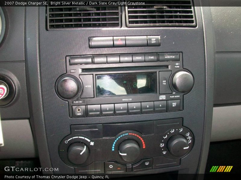 Bright Silver Metallic / Dark Slate Gray/Light Graystone 2007 Dodge Charger SE